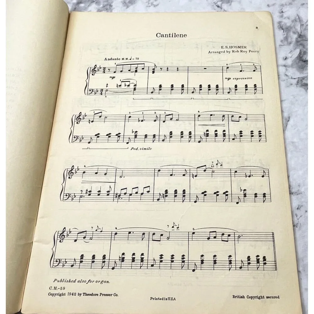 Chapel Musings Sacred Compositions Sheet Music Vintage Rob Roy Peery Religious - Picture 3 of 6